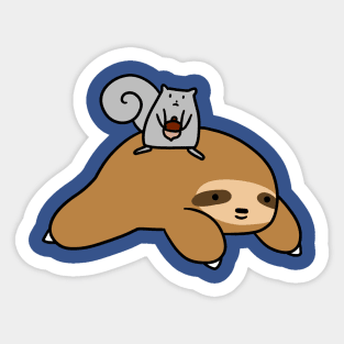 Sloth and Squirrel Sticker